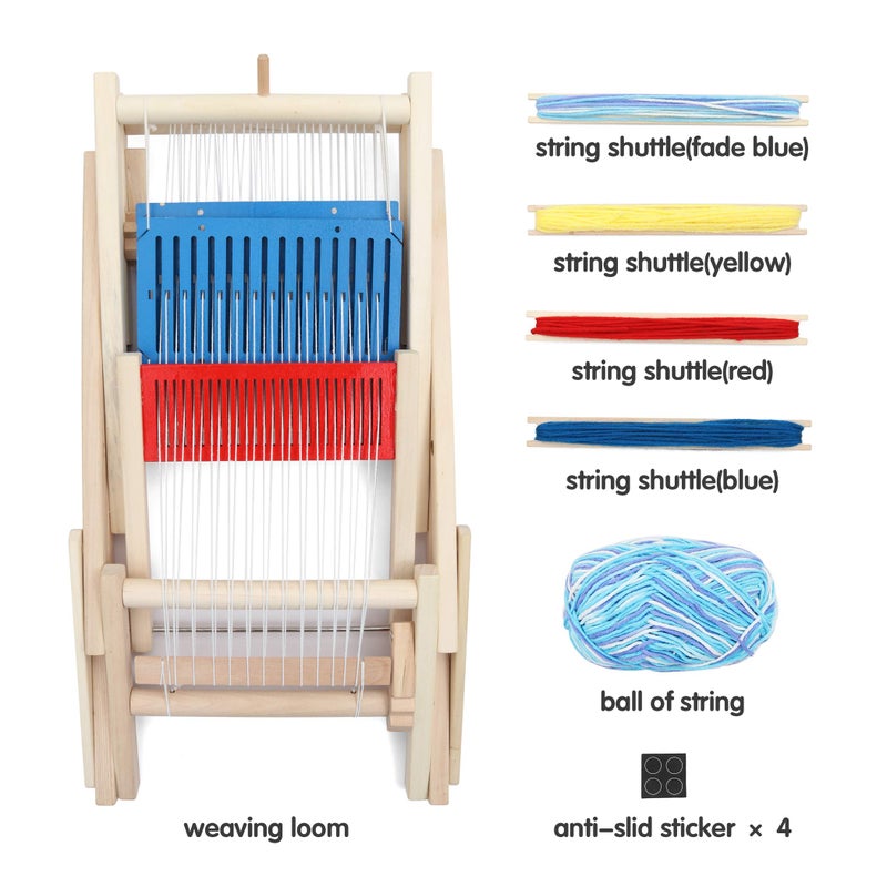 LAVIEVERT Wooden Multi-Craft Weaving Loom DIY Hand-Knitting Weaving Machine Intellectual Toys for Kids - Image 5